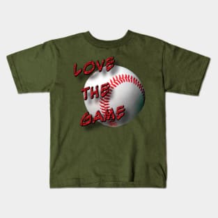 Baseball, love the game. Kids T-Shirt